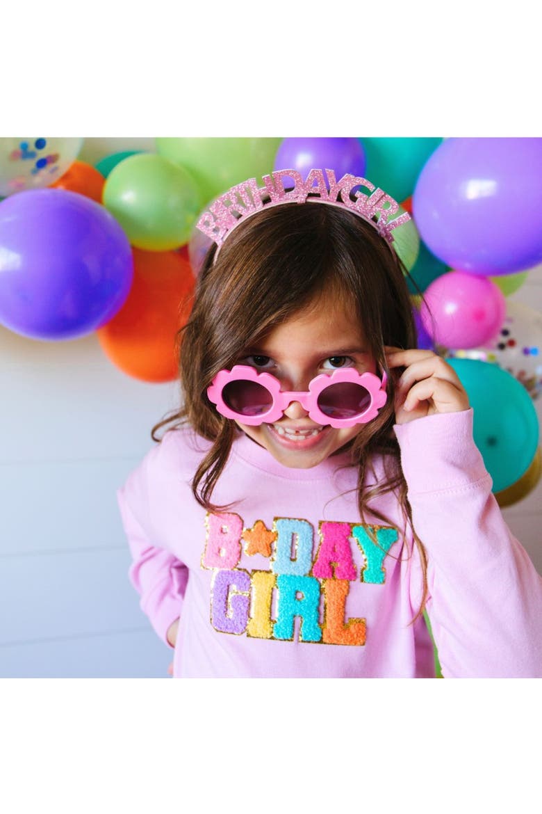 Pink Birthday Girl Headband, Alternate, color, Pink