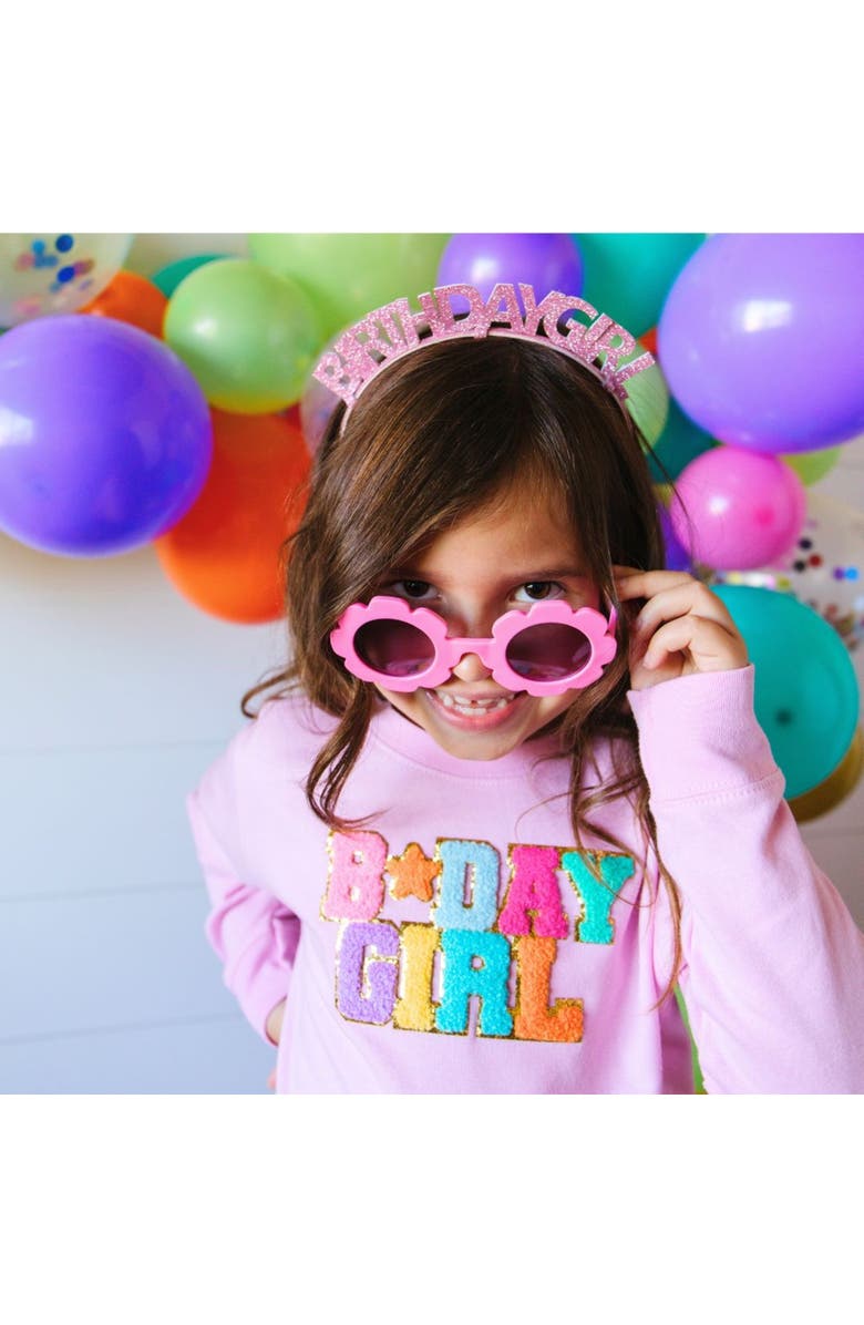 Sweet Wink Pink Birthday Girl Headband, Alternate, color, Pink