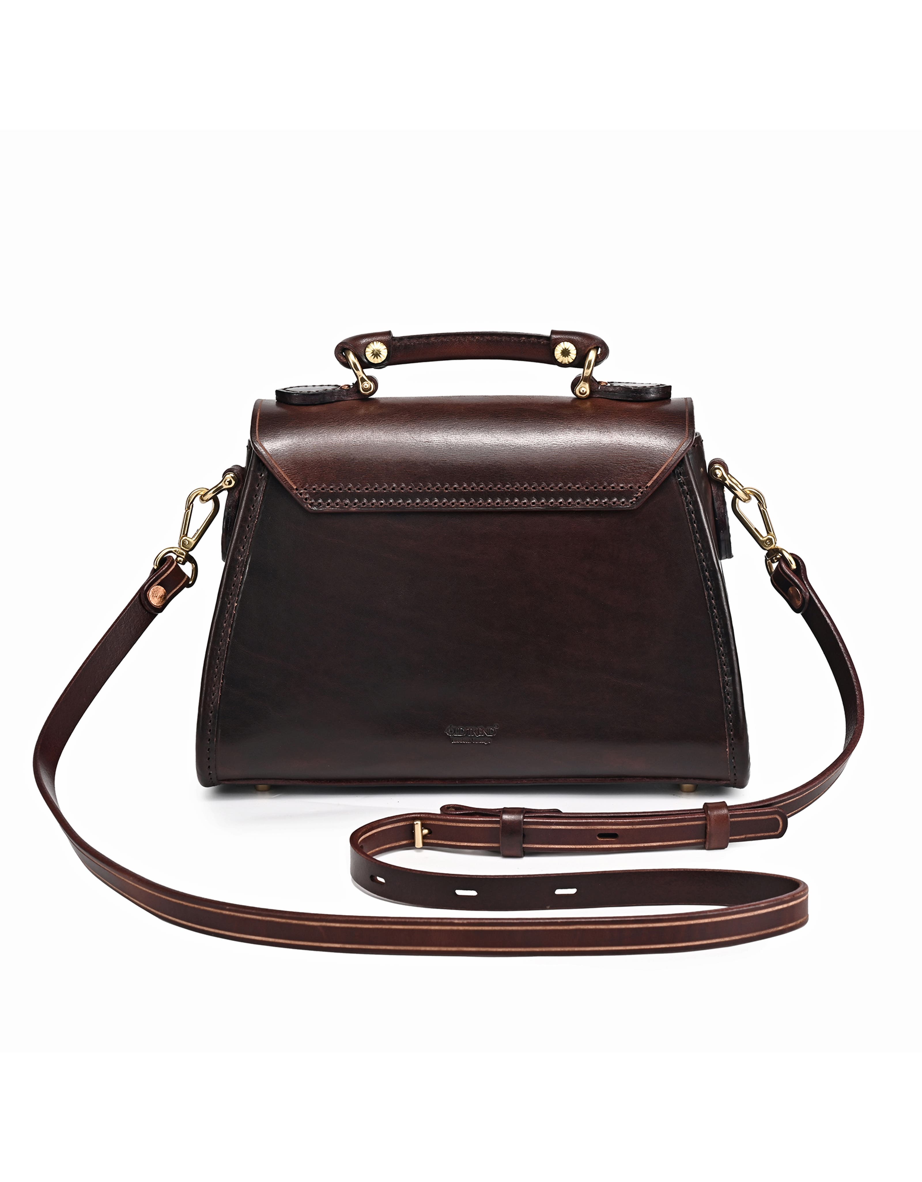 OLD TREND Laurel Genuine Leather Classic Everyday Satchel, Alternate, color, Brown