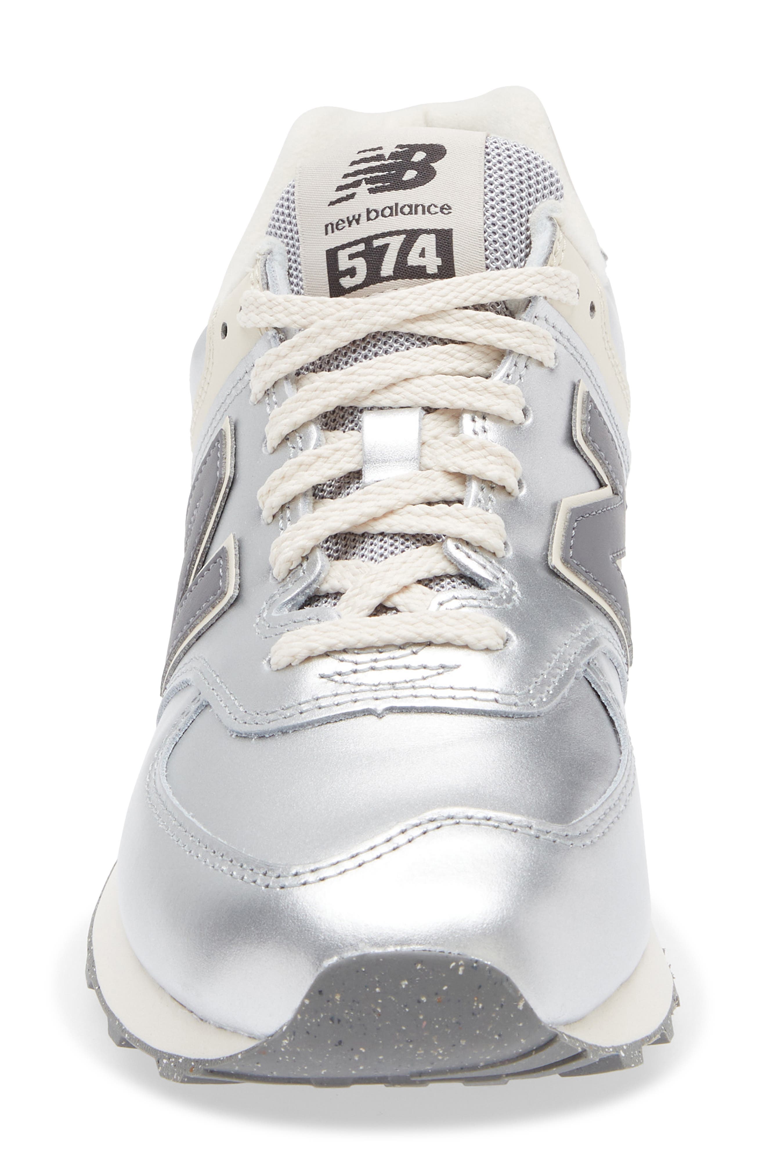 New Balance 574 Sneaker, Alternate, color, Metallic Silver/ Arctic Grey