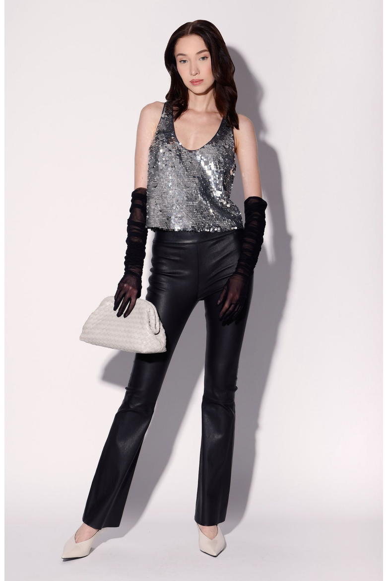 Destiny Top, Alternate, color, Silver Sequin