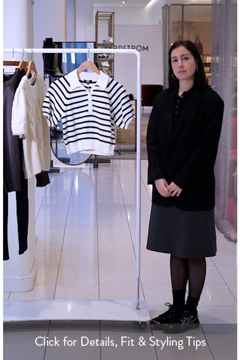 Birch Stripe Organic Cotton & Silk Blend Sweater video