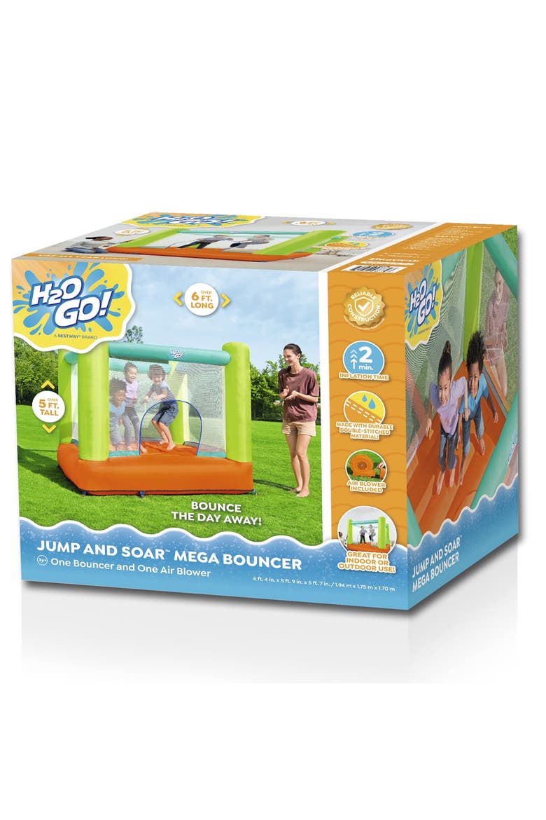 Jump and Soar Kids Inflatable Mega Bouncer, Alternate, color, Multicolored