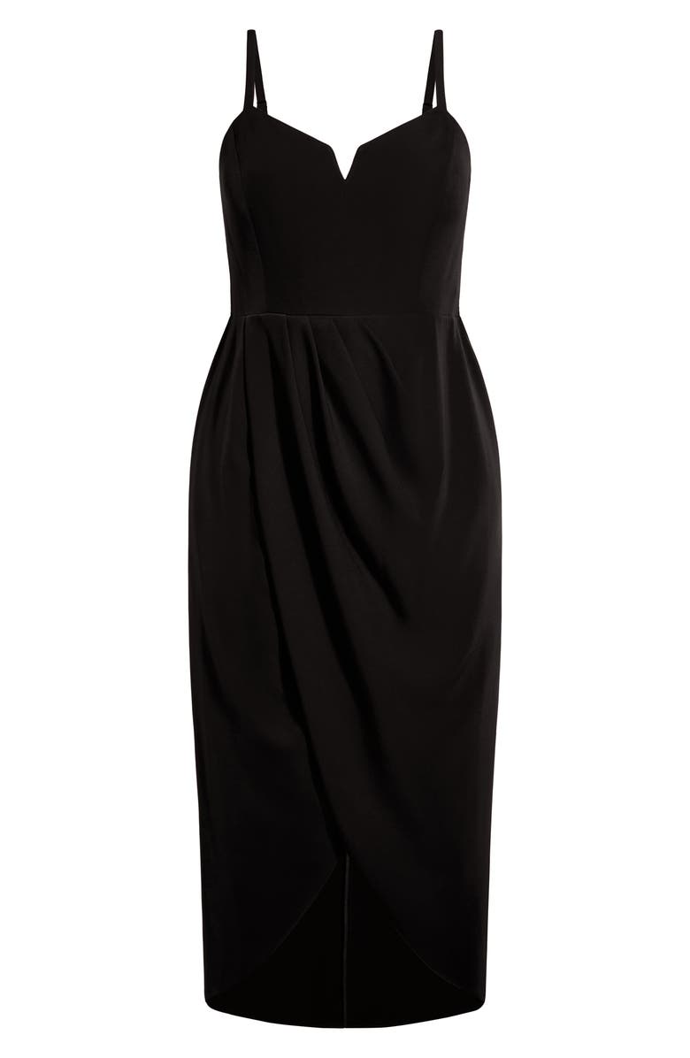 City Chic Sassy Dress, Alternate, color, Black
