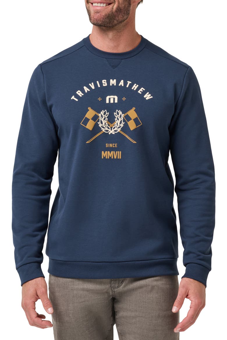 Varsity Club Graphic Sweatshirt, Main, color, TOTAL ECLIPSE