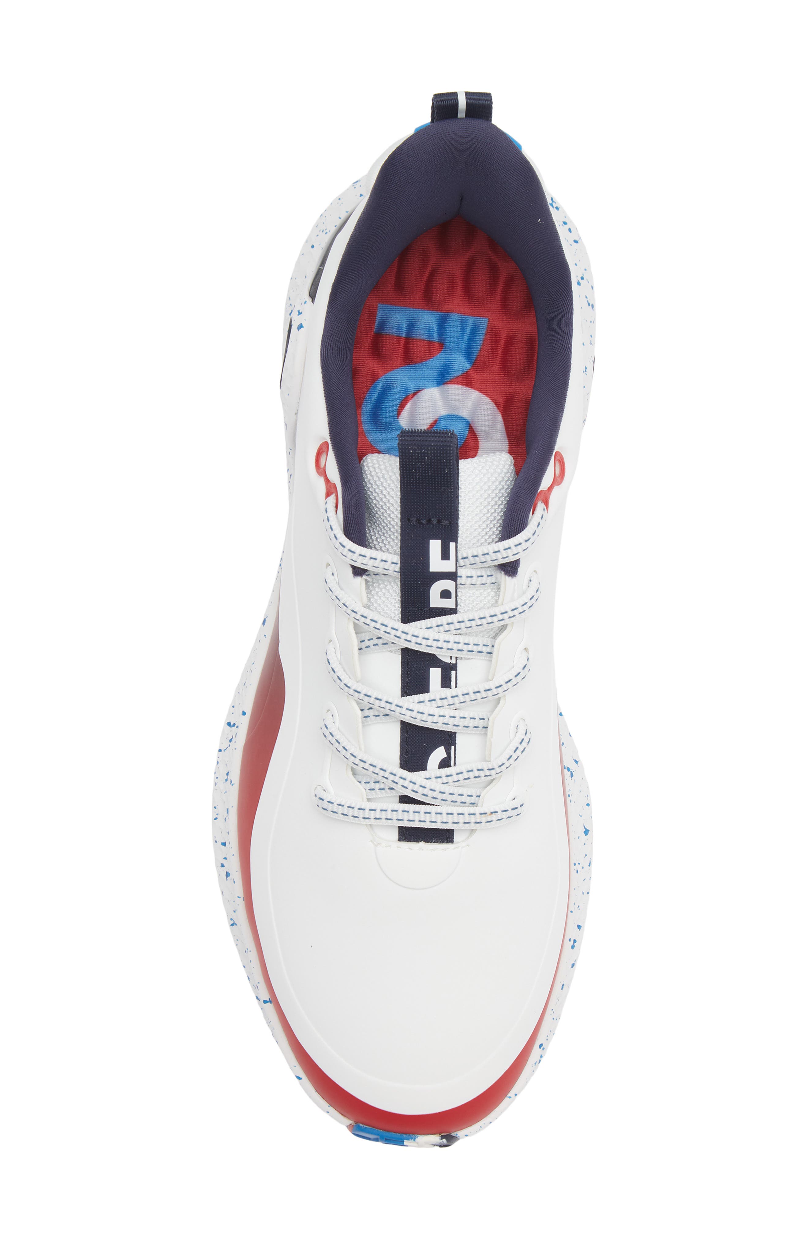 G/FORE MG4+ O2 Gradient Golf Shoe, Alternate, color, Snow / Classic Red