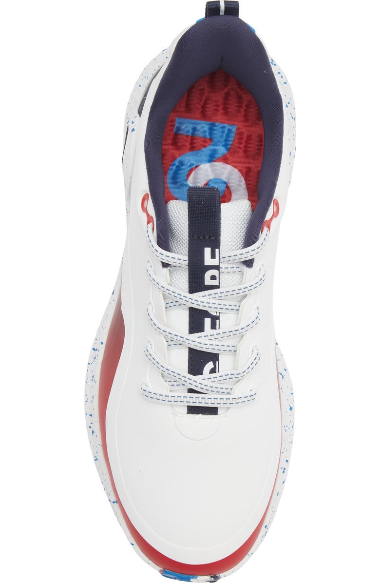 G/FORE MG4+ O2 Gradient Golf Shoe, Alternate, color, Snow / Classic Red