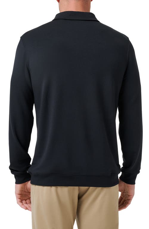 Travismathew Amenities Collared Sweatshirt In Black