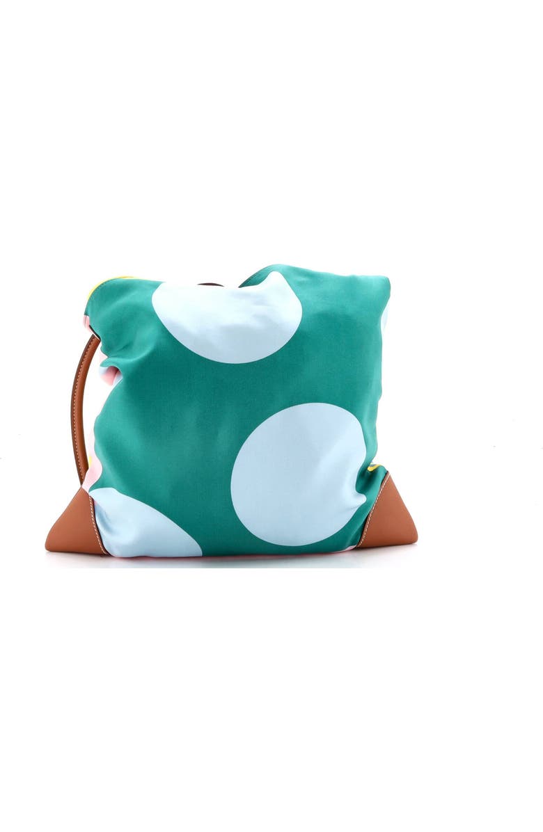 Pre-Owned Hermes Silky City Bag Printed Silk and Leather PM, Alternate, color, Multicolor