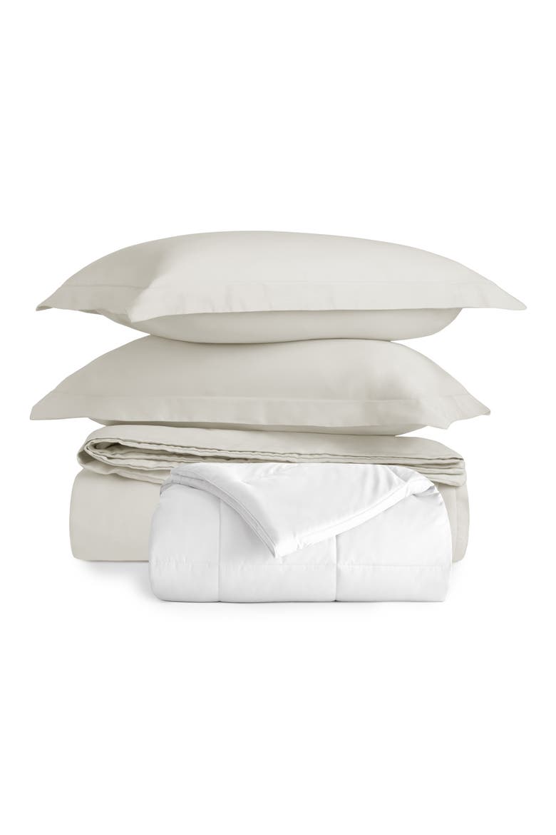 Vintage Washed Cotton Duvet Cover & Sham Set, Main, color, IVORY