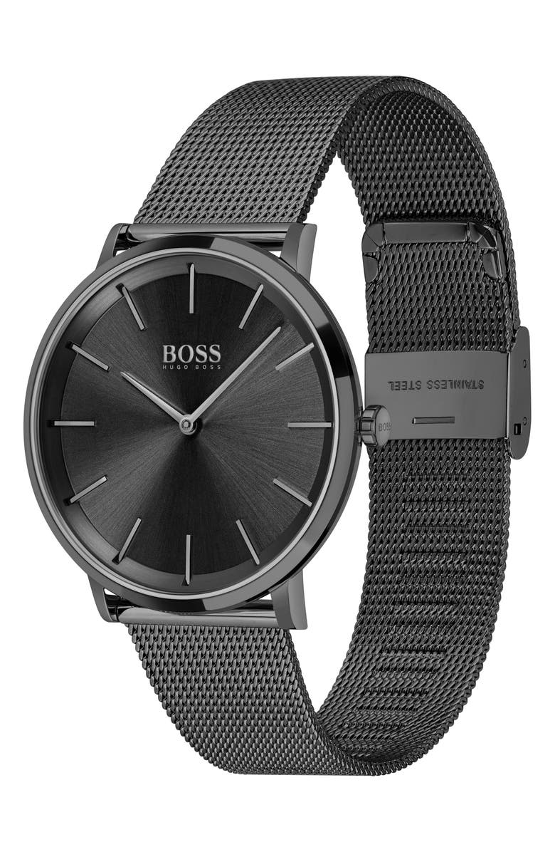 BOSS Skyliner Mesh Strap Watch, 40mm, Alternate, color, 