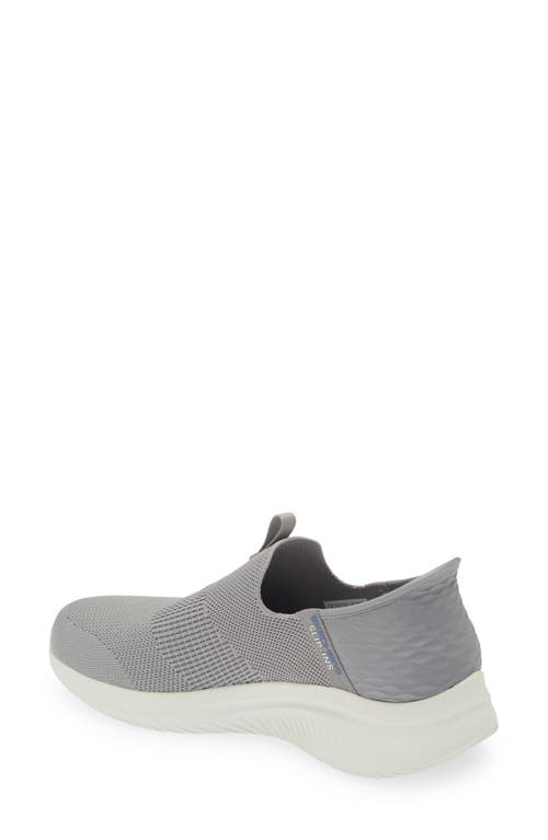 Skechers Ultra Flex 3.0 Smooth Step Slip-on Sneaker In Gray