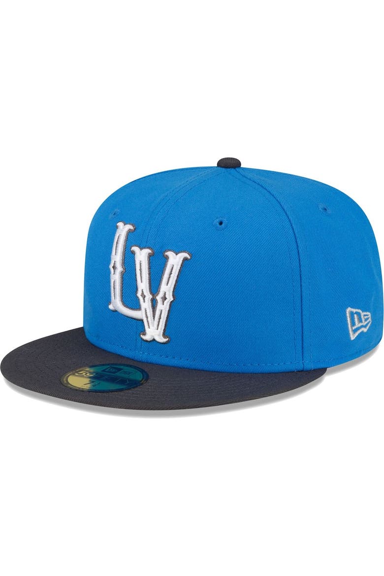 Men's New Era Blue/Black Las Vegas Aviators Copa De La Diversion 59FIFTY Fitted Hat, Alternate, color, Blue