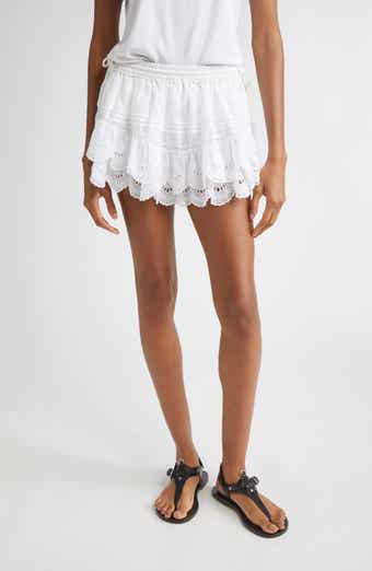 Puria Cotton Eyelet Miniskirt