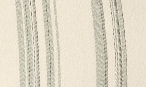 Coyuchi Cloud Brushed Cotton Flannel Sheet Set In Juniper Herringbone Stripe