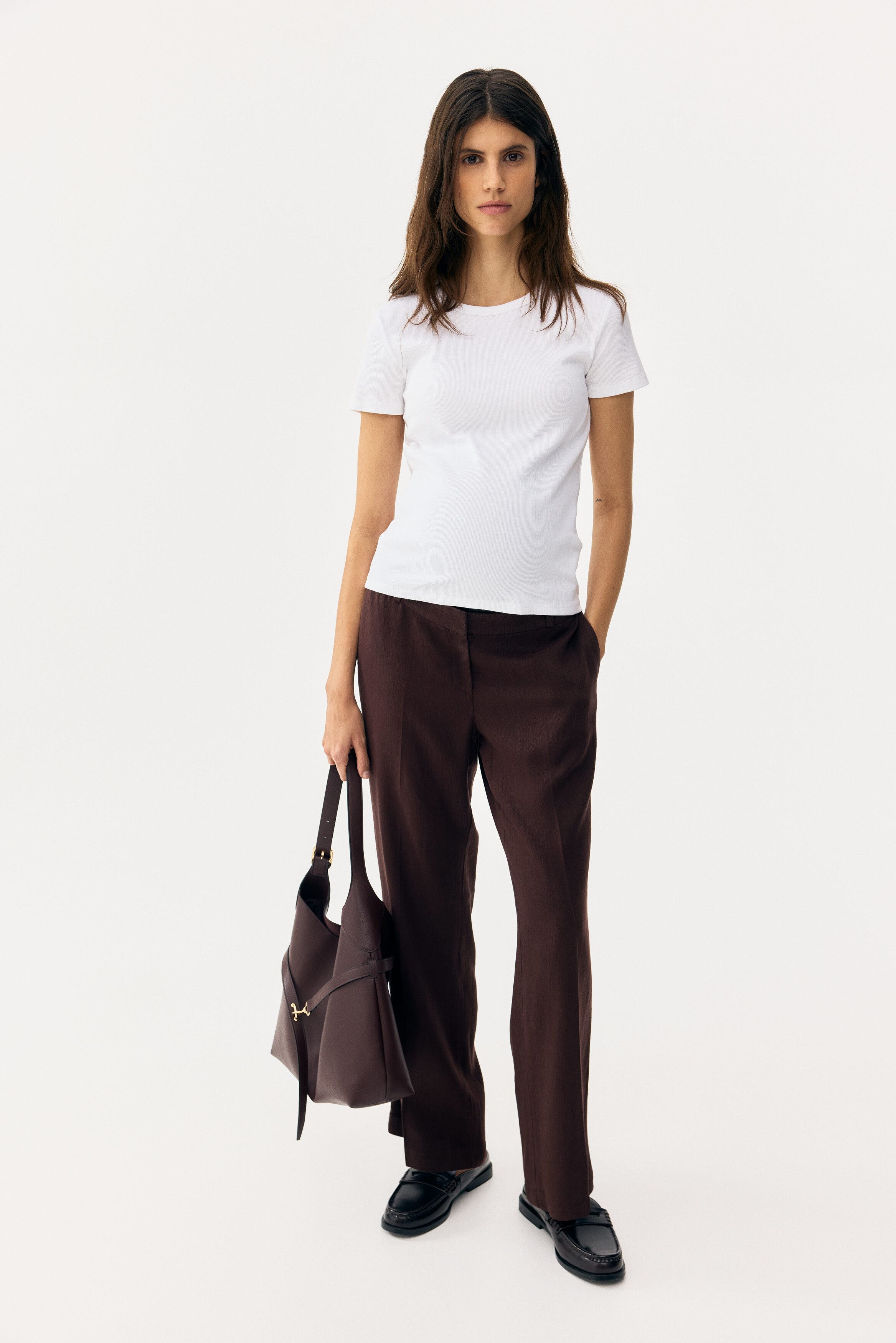 Mama Linen-blend Tailored Trousers - image 4