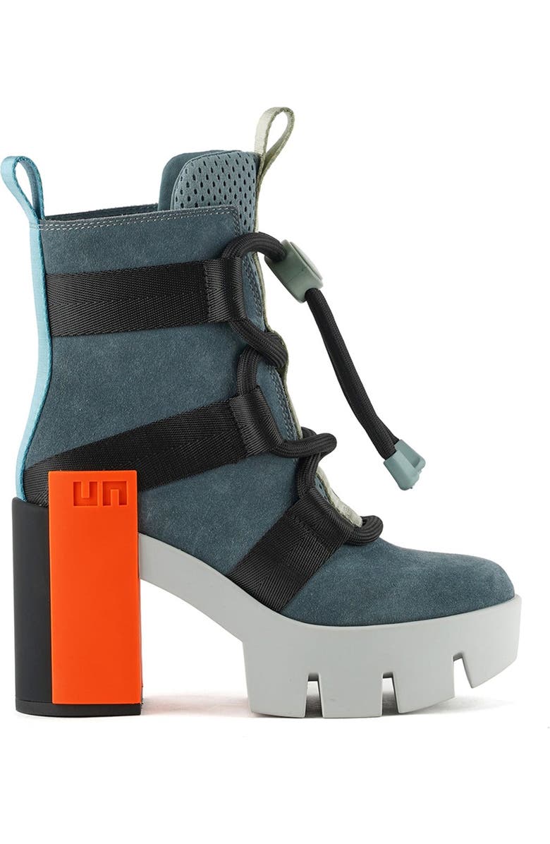 United Nude Grip Nomad Mid Platform Lug Bootie, Main, color, Basalt Mix