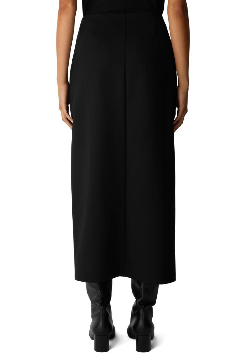 Stretch Jersey Maxi Skirt, Alternate, color, BLACK