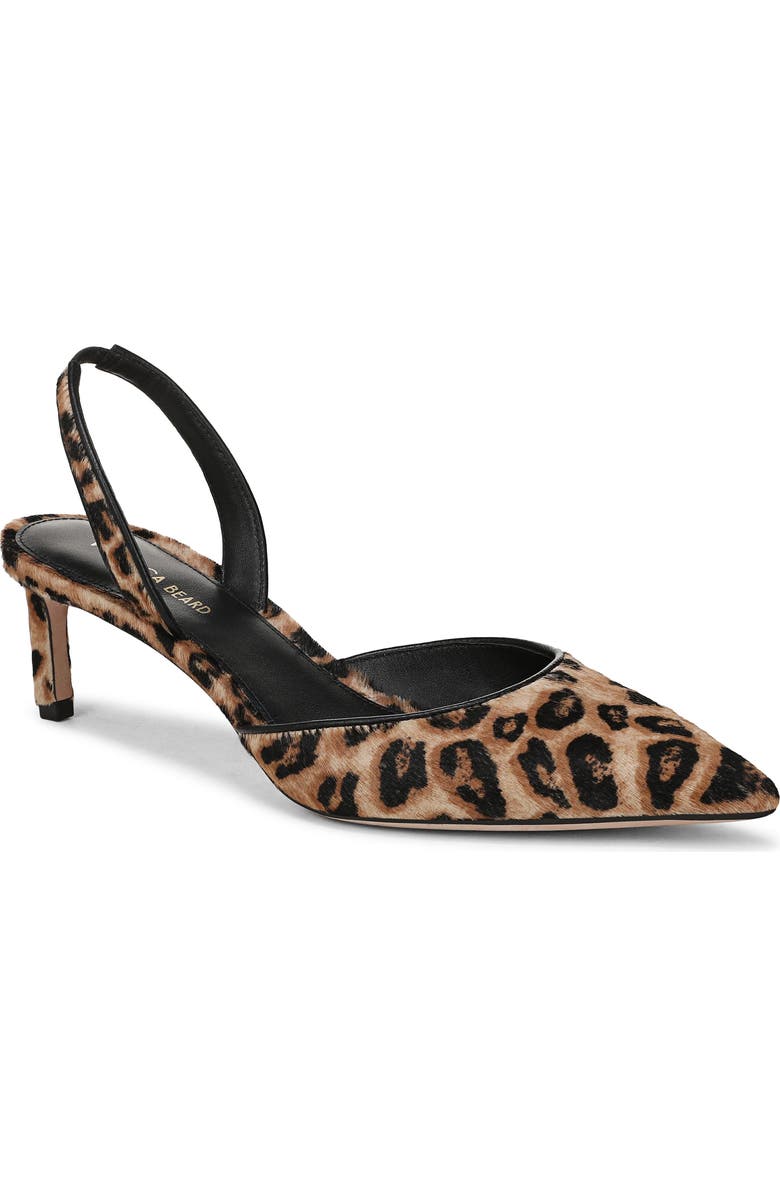 Veronica Beard Caroline 2 Genuine Calf Hair Pointed Toe Pump, Main, color, Leopard