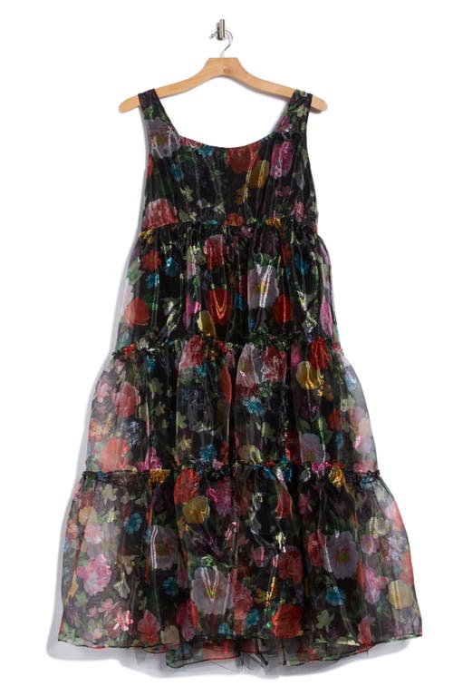 Chelsea28 Floral Bow Shoulder Maxi Dress In Multi
