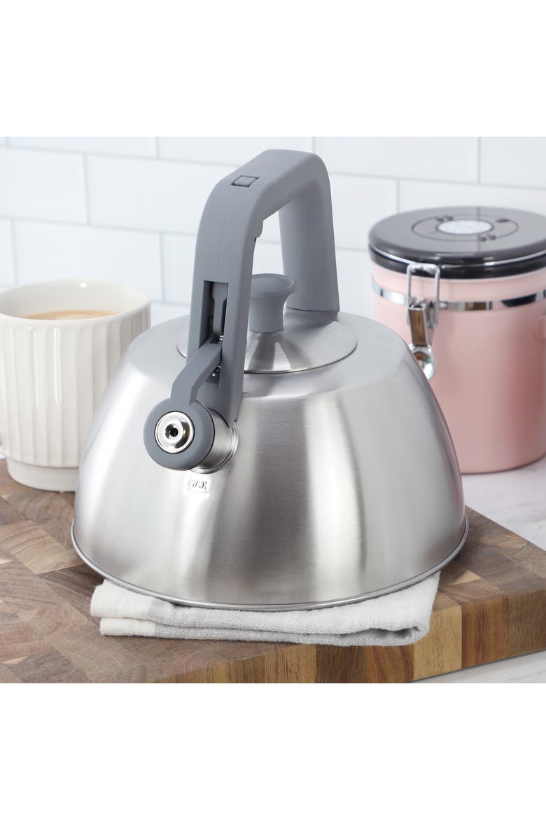 Beauford 2.8 Quart Stainless Steel Whistling Tea Kettle, Alternate, color, Silver