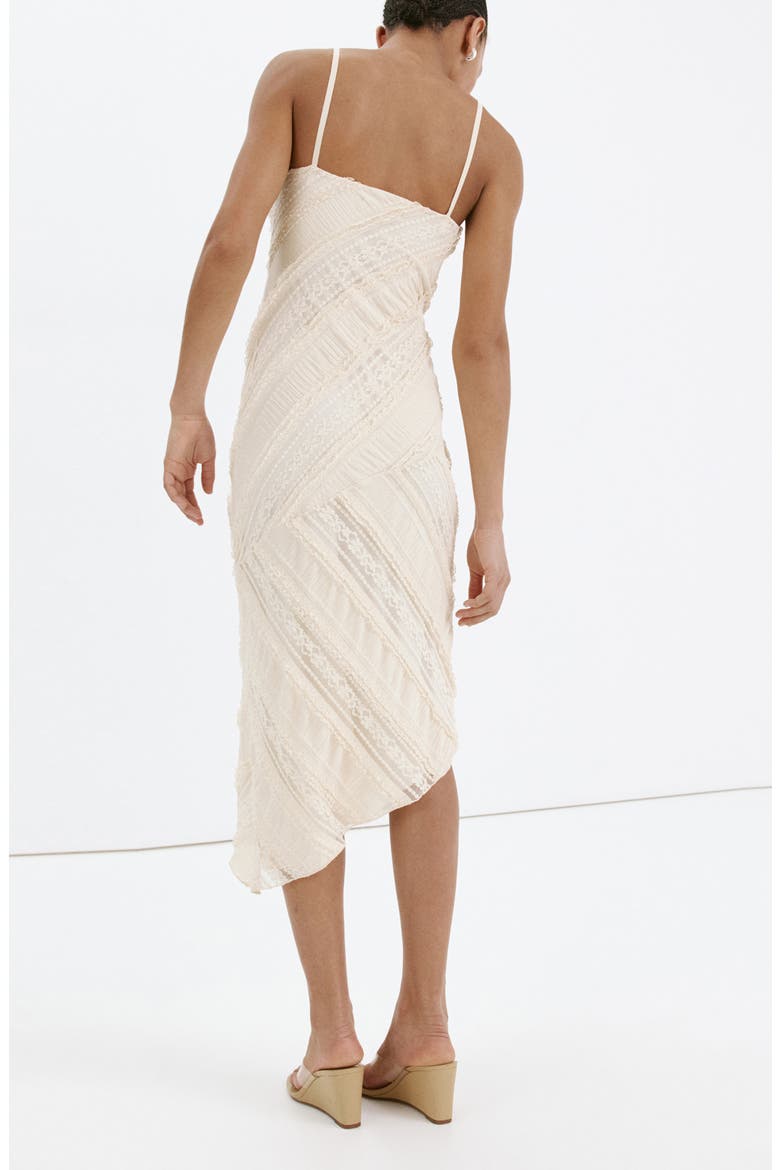 Asymmetrical Lace Dress, Alternate, color, VANILLA
