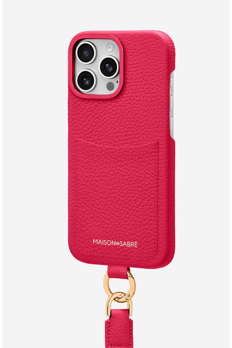 Sling Phone Case iPhone 16 Pro Max, Alternate, color, Shibuya Fuchsia