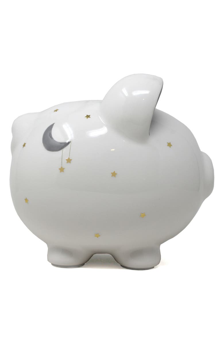 Child to Cherish Twinkle Twinkle Ceramic Piggy Bank, Alternate, color, White