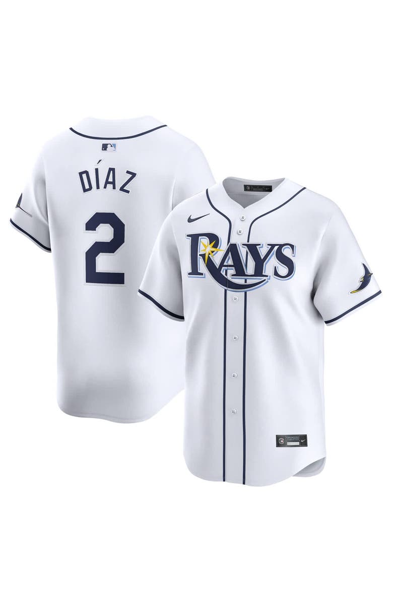 Nike Men's Nike Yandy Diaz White Tampa Bay Rays Home Limited Player Jersey, Alternate, color, White