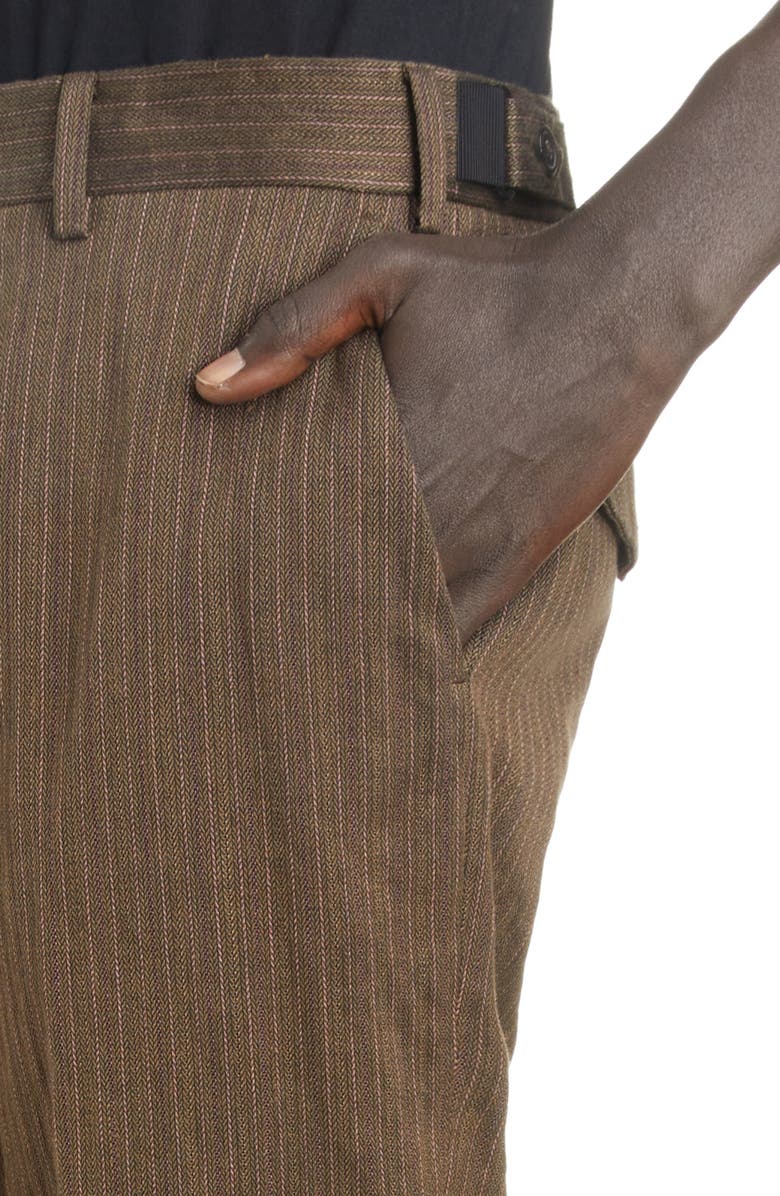 Dries Van Noten Philip Herringbone Cuffed Pants, Alternate, color,