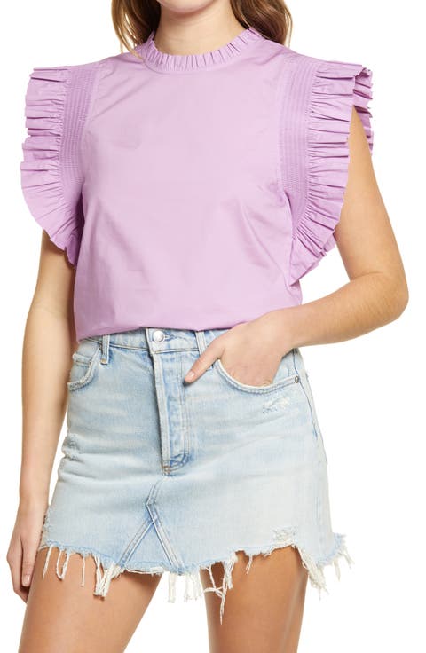 Ruffle Sleeve Top