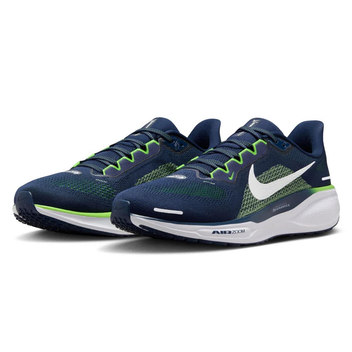Nike Unisex Nike Navy Seattle Seahawks Zoom Pegasus 41 Running Shoes, Alternate, color, 