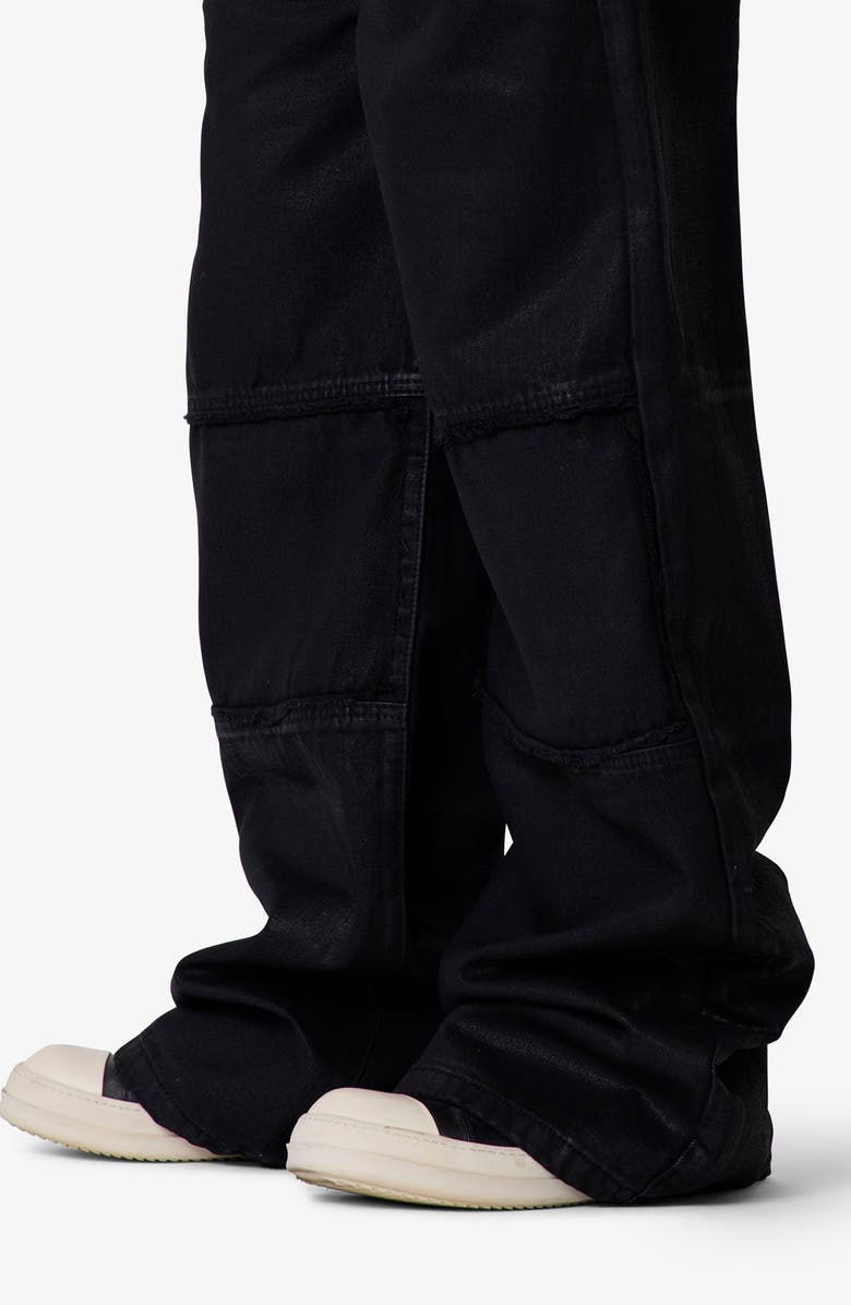 mnml Ultra Wide Waxed Oversize Cargo Pocket Pants, Alternate, color, 