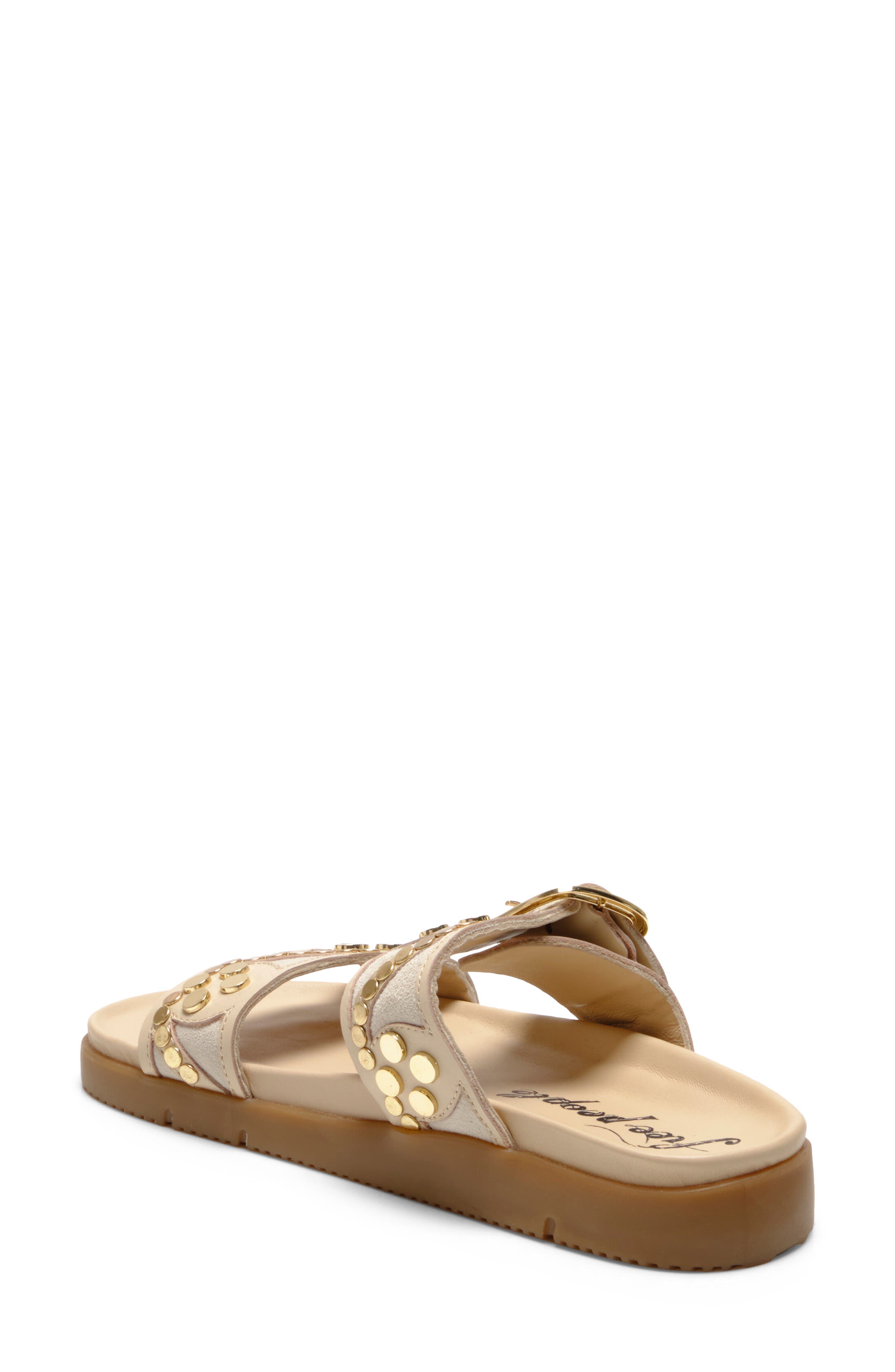 Free People Revelry Studded Slide Sandal, Alternate, color, Plaster