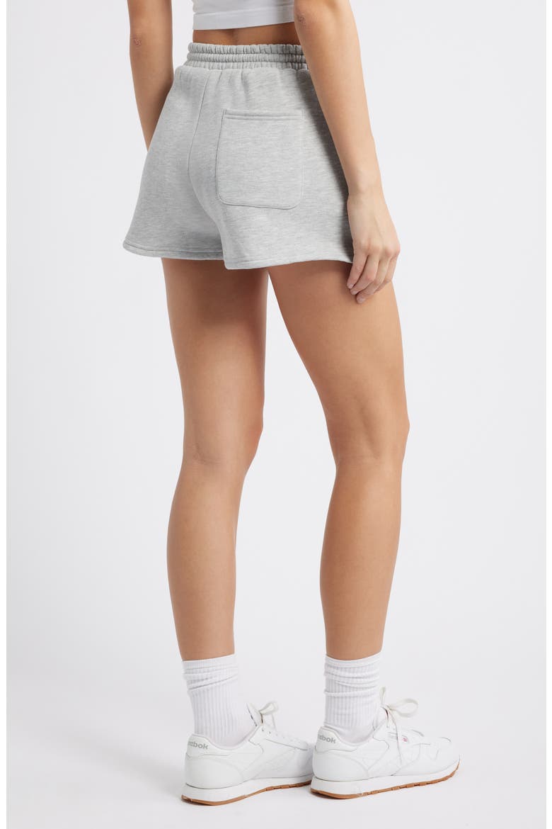 Cotton Blend Drawstring Sweat Shorts, Alternate, color, GREY