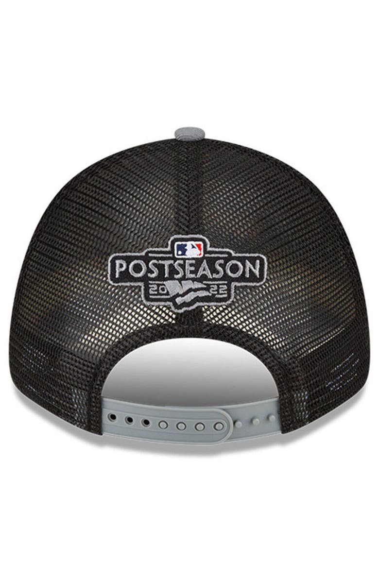 New Era Men's New Era  Gray New York Yankees 2022 Division Series Winner Locker Room 9FORTY Snapback Hat, Alternate, color, 