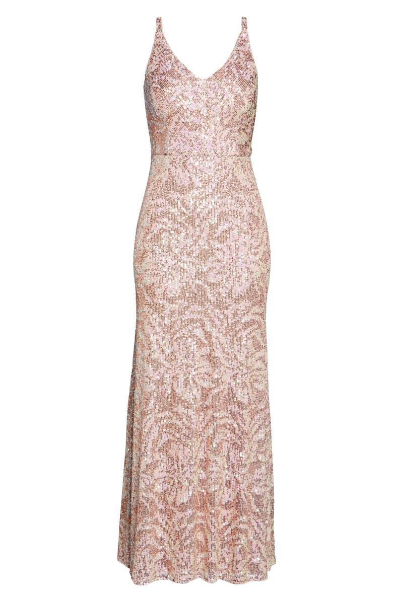 Morgan & Co. Sequin Gown, Alternate, color,