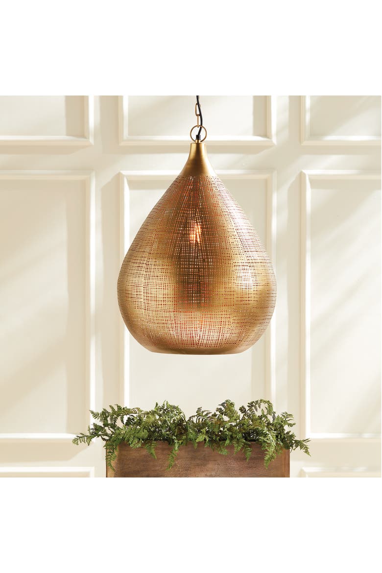 Loren Grande Pendant, Alternate, color, Gold