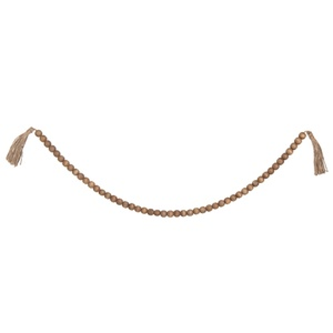 Wood 42.75 in. Beaded Garland