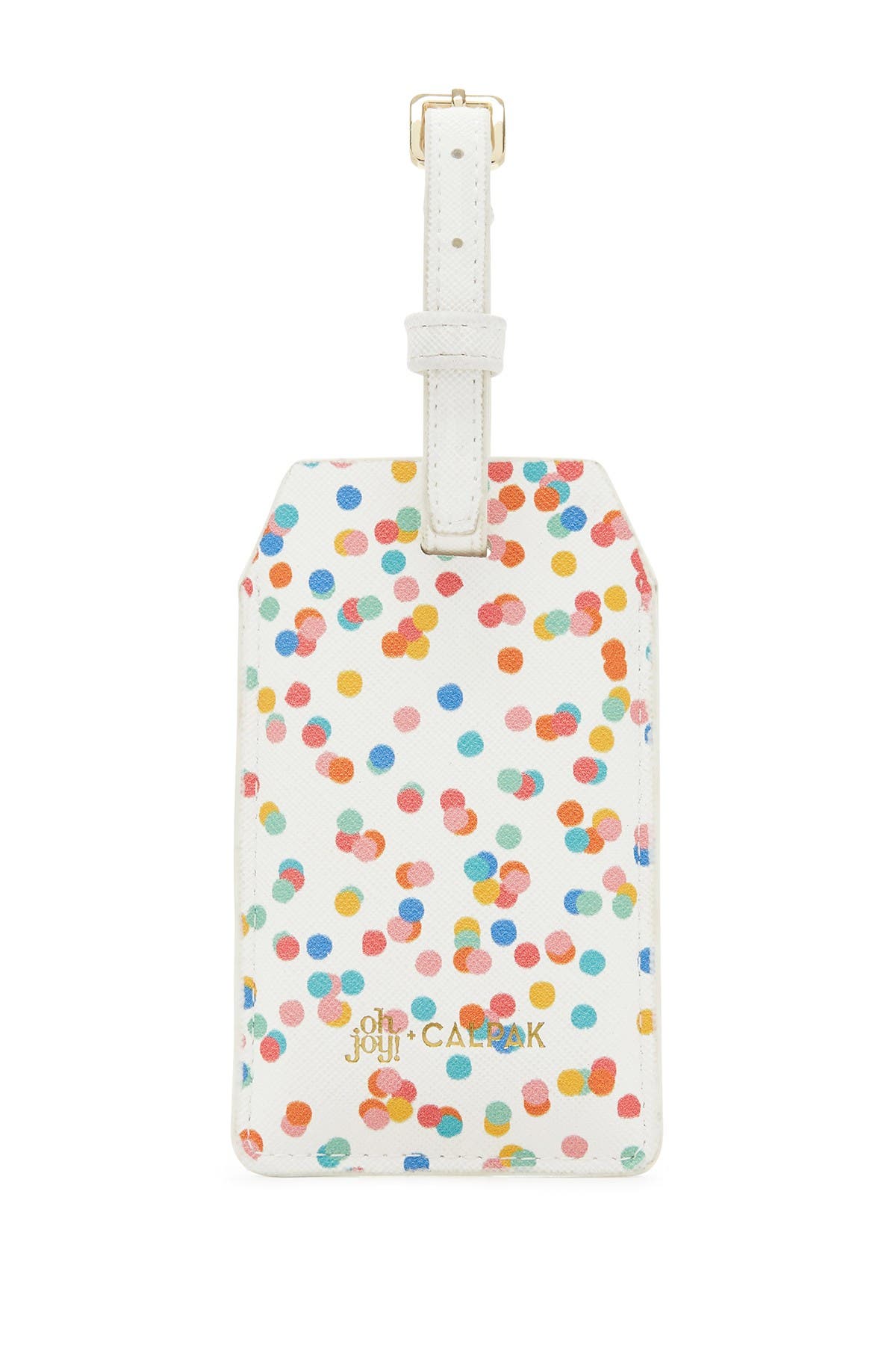 CALPAK Faux Leather Power Charging Luggage Tag, Alternate, color, 