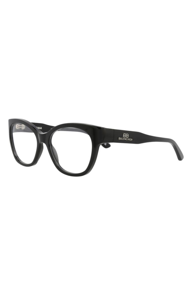 Balenciaga 53mm Cat Eye Optical Glasses, Alternate, color, 