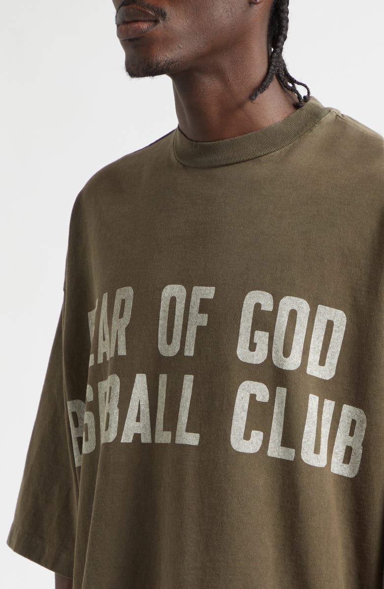 Fear of God Baseball Club Short Sleeve Graphic T-Shirt, Alternate, color, Faded Brown