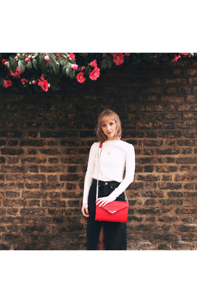 LaBante London Kensington Vegan Cross-Body Bag, Alternate, color, Silver