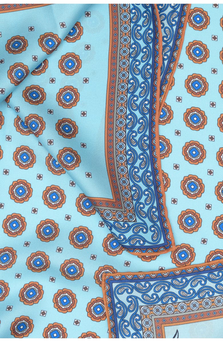 Elizabetta Orsini - Silk Neckerchief for Men, Alternate, color, Blue