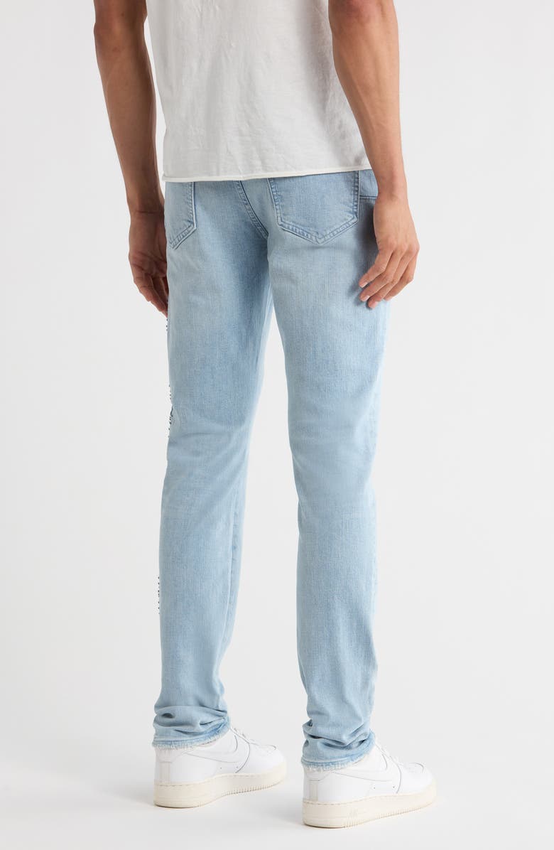 PURPLE BRAND P001 Tuffetage Skinny Jeans, Alternate, color, Light Indigo