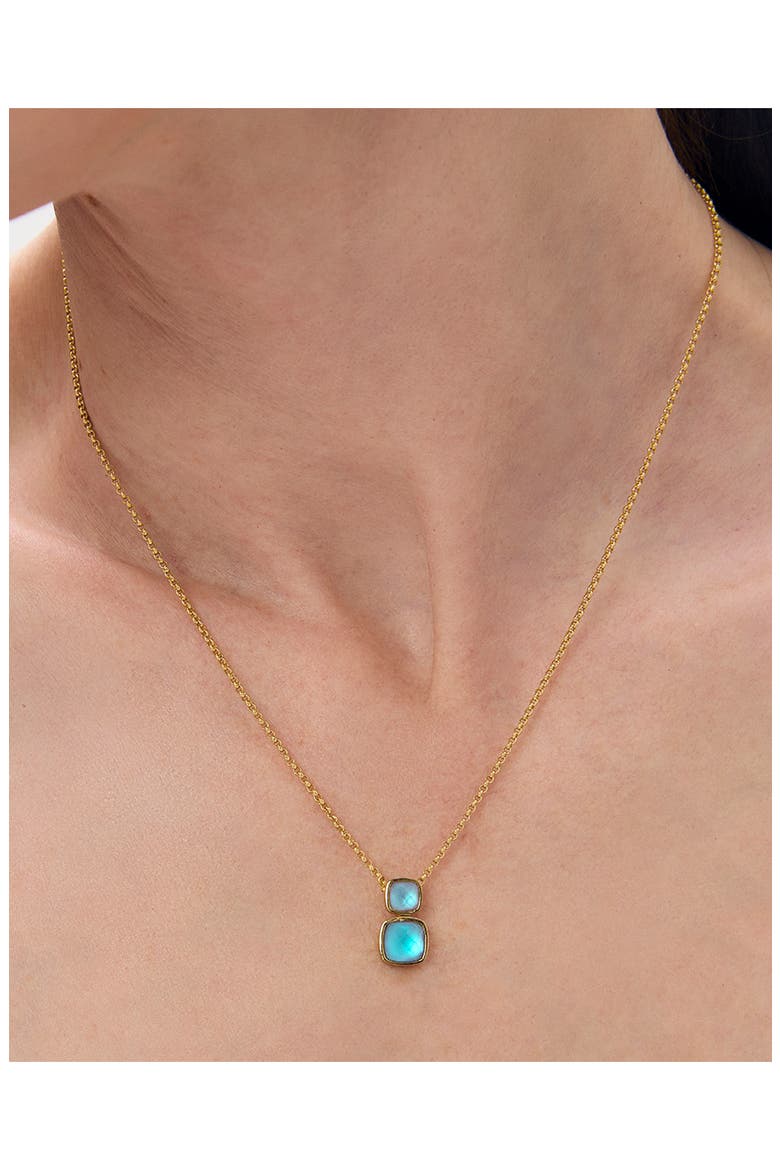 Monterey Pendant Necklace, Alternate, color, IRIDESCENT TURQUOISE/ GOLD