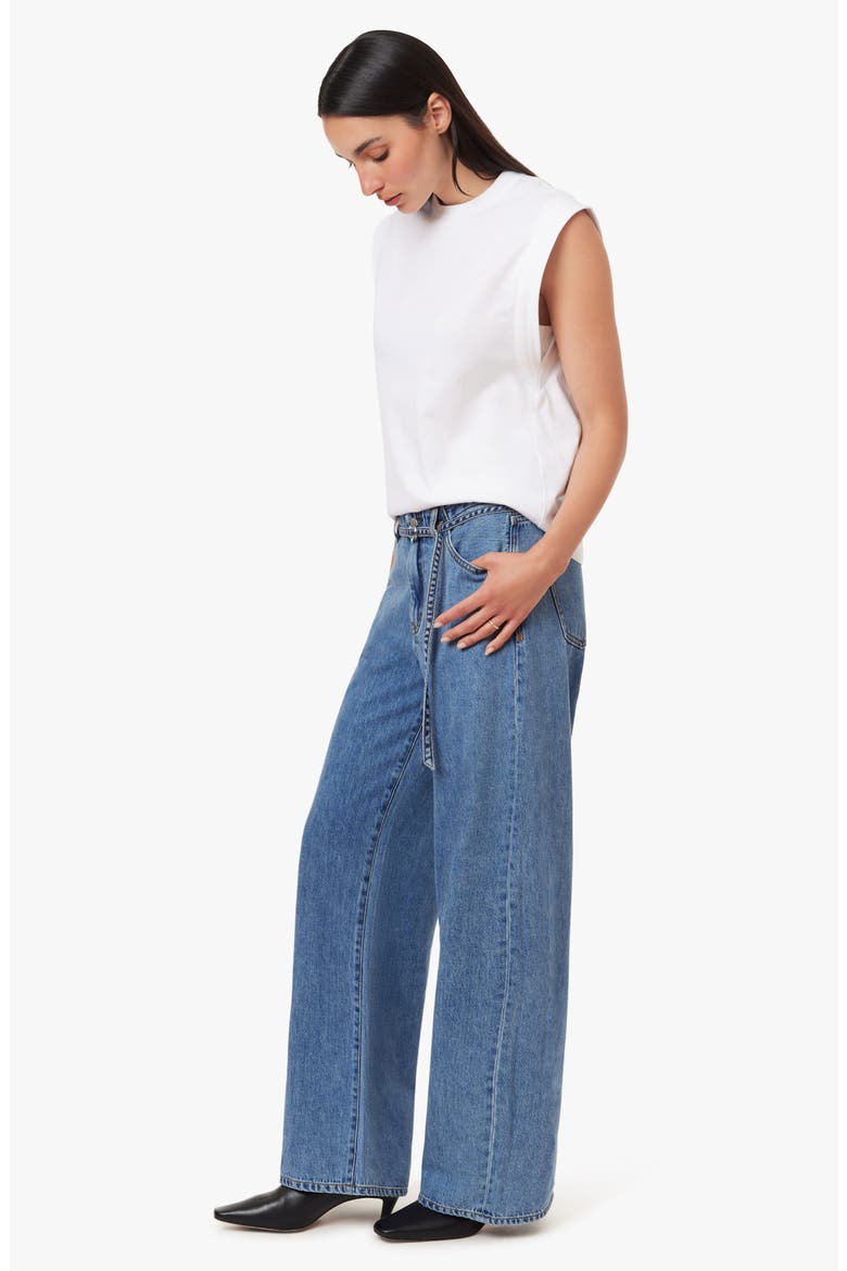Brynn Belted High Waist Ankle Wide Leg Jeans, Alternate, color, STINSON