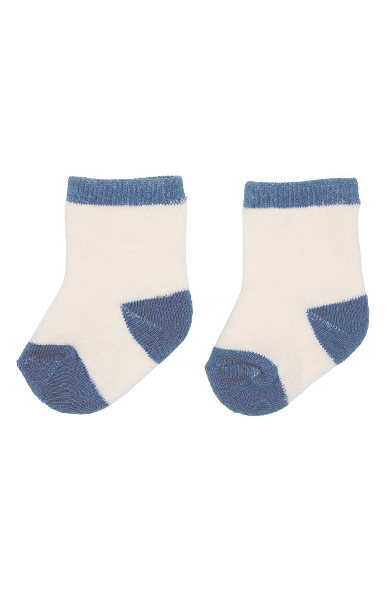 PL Baby by Petit Lem Dino Sweatshirt, Joggers & Socks Set, Alternate, color, Dark Blue Dinos