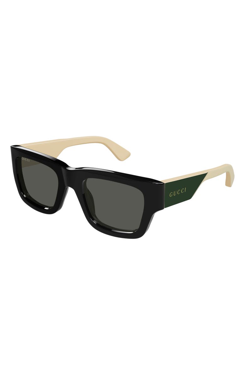 Gucci 52mm Rectangular Sunglasses | Nordstrom display picture 3