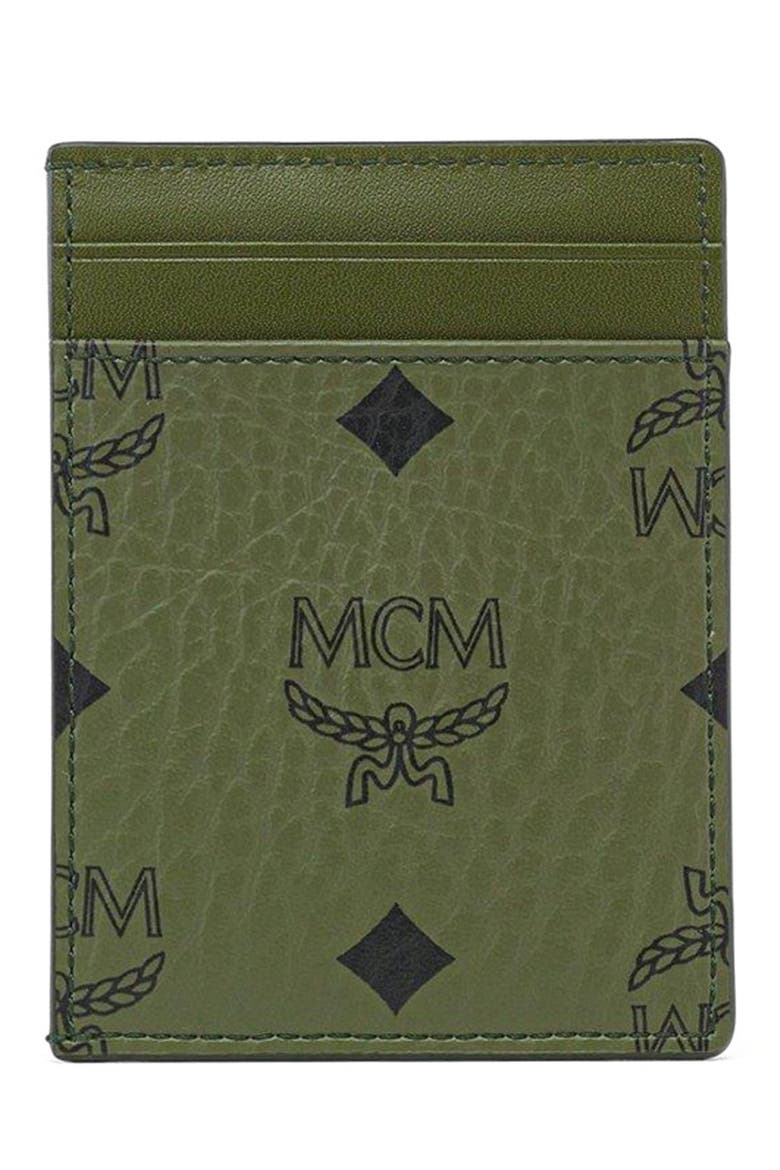 Aren Card Case in Visetos, Alternate, color, Green